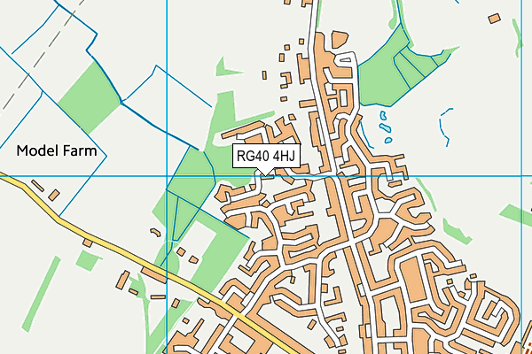 RG40 4HJ map - OS VectorMap District (Ordnance Survey) RG40 4HJ map - OS VectorMap District (Ordnance Survey)
