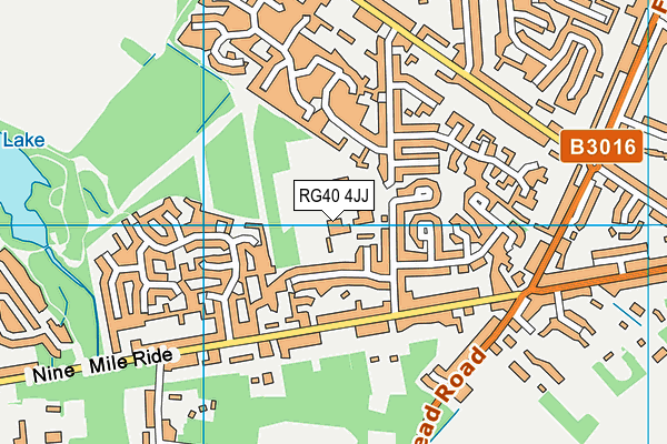 RG40 4JJ map - OS VectorMap District (Ordnance Survey) RG40 4JJ map - OS VectorMap District (Ordnance Survey)