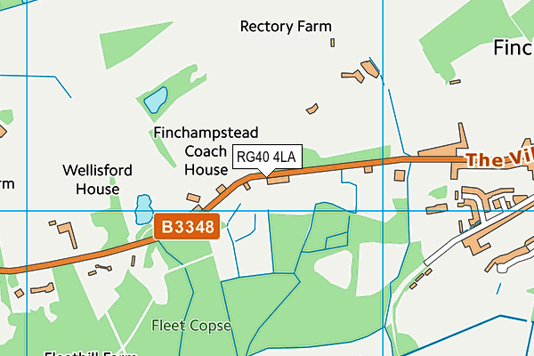 RG40 4LA map - OS VectorMap District (Ordnance Survey) RG40 4LA map - OS VectorMap District (Ordnance Survey)