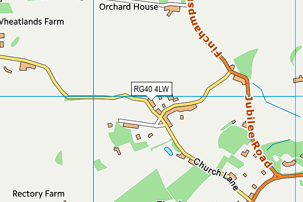 RG40 4LW map - OS VectorMap District (Ordnance Survey) RG40 4LW map - OS VectorMap District (Ordnance Survey)