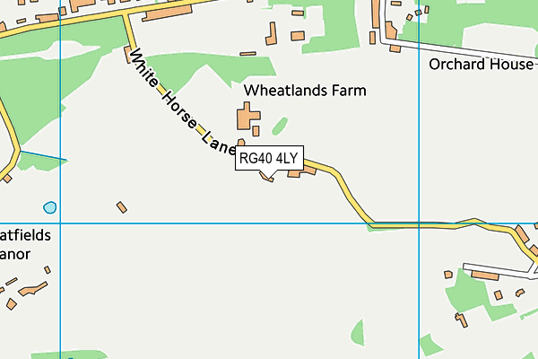 RG40 4LY map - OS VectorMap District (Ordnance Survey) RG40 4LY map - OS VectorMap District (Ordnance Survey)