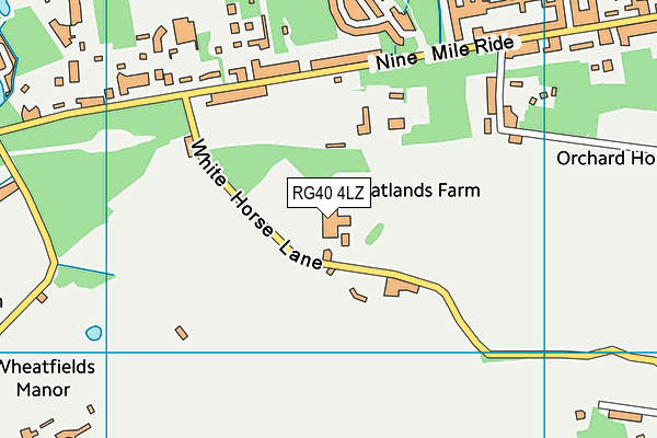 RG40 4LZ map - OS VectorMap District (Ordnance Survey) RG40 4LZ map - OS VectorMap District (Ordnance Survey)