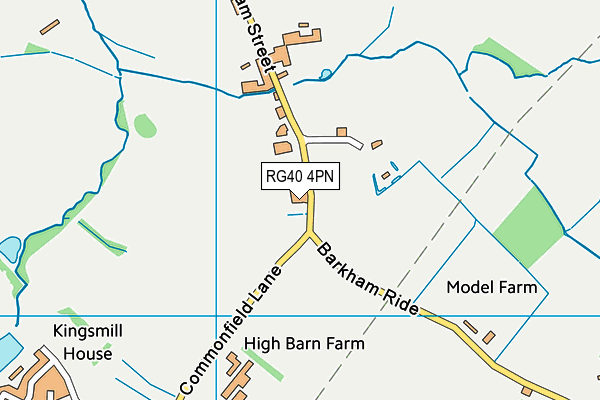 RG40 4PN map - OS VectorMap District (Ordnance Survey) RG40 4PN map - OS VectorMap District (Ordnance Survey)
