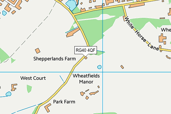 RG40 4QF map - OS VectorMap District (Ordnance Survey) RG40 4QF map - OS VectorMap District (Ordnance Survey)