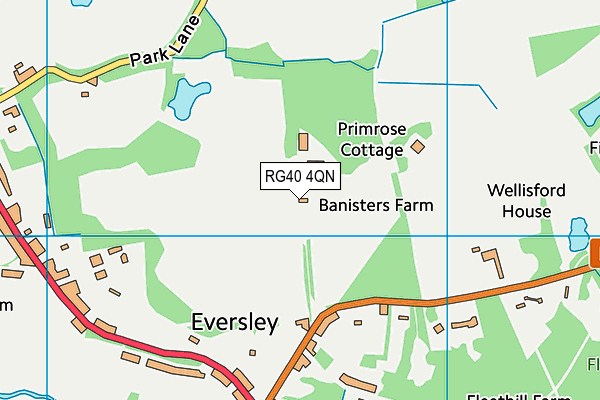 RG40 4QN map - OS VectorMap District (Ordnance Survey) RG40 4QN map - OS VectorMap District (Ordnance Survey)