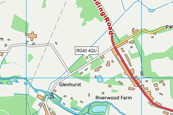 RG40 4QU map - OS VectorMap District (Ordnance Survey) RG40 4QU map - OS VectorMap District (Ordnance Survey)