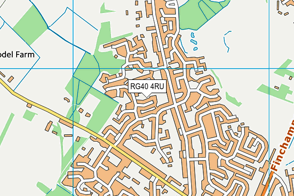 RG40 4RU map - OS VectorMap District (Ordnance Survey) RG40 4RU map - OS VectorMap District (Ordnance Survey)