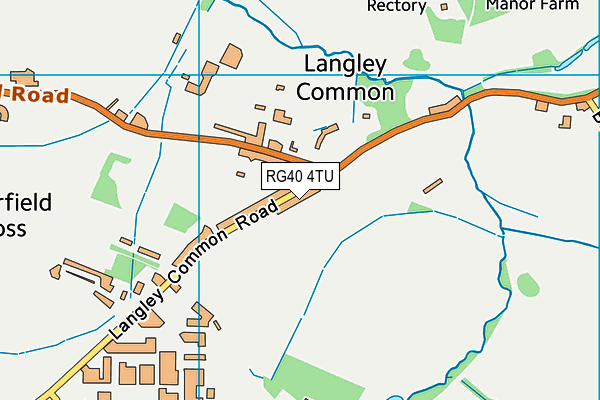 RG40 4TU map - OS VectorMap District (Ordnance Survey) RG40 4TU map - OS VectorMap District (Ordnance Survey)