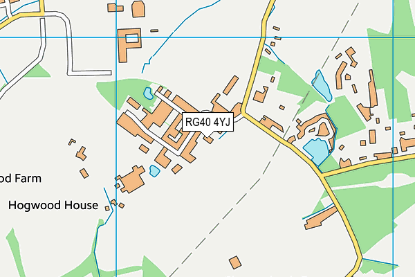 RG40 4YJ map - OS VectorMap District (Ordnance Survey) RG40 4YJ map - OS VectorMap District (Ordnance Survey)