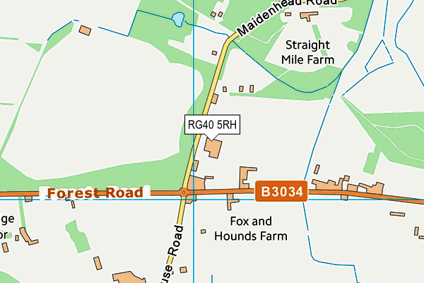 RG40 5RH map - OS VectorMap District (Ordnance Survey) RG40 5RH map - OS VectorMap District (Ordnance Survey)