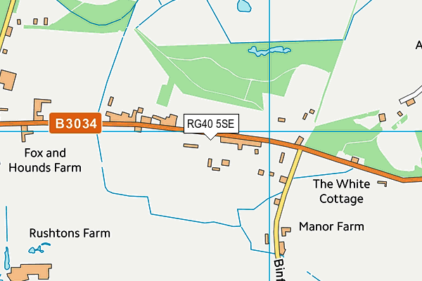 RG40 5SE map - OS VectorMap District (Ordnance Survey) RG40 5SE map - OS VectorMap District (Ordnance Survey)