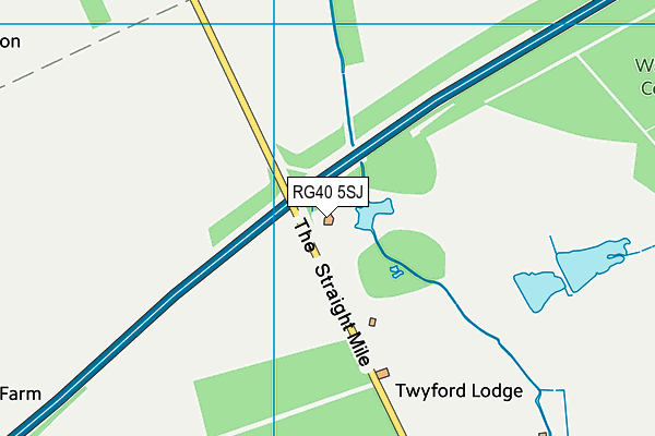RG40 5SJ map - OS VectorMap District (Ordnance Survey) RG40 5SJ map - OS VectorMap District (Ordnance Survey)