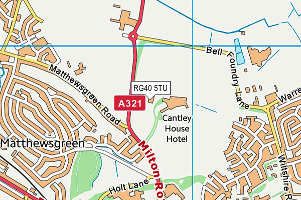 RG40 5TU map - OS VectorMap District (Ordnance Survey) RG40 5TU map - OS VectorMap District (Ordnance Survey)