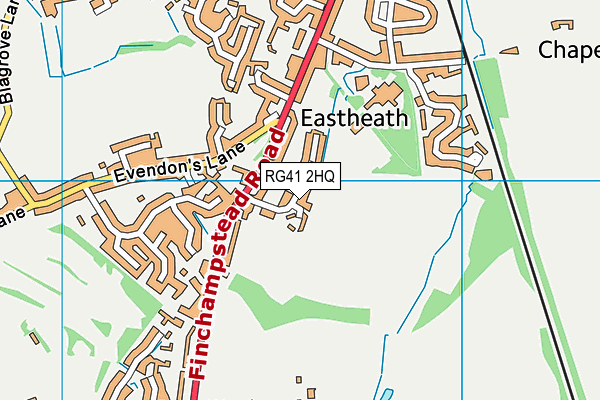 RG41 2HQ map - OS VectorMap District (Ordnance Survey) RG41 2HQ map - OS VectorMap District (Ordnance Survey)