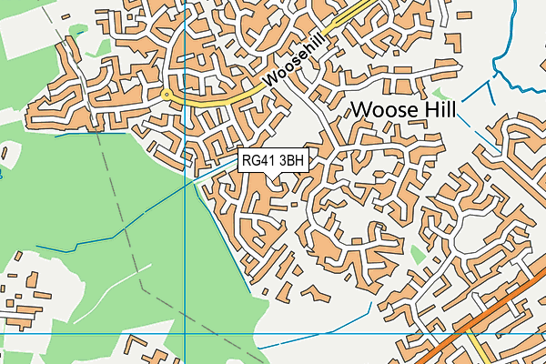 RG41 3BH map - OS VectorMap District (Ordnance Survey) RG41 3BH map - OS VectorMap District (Ordnance Survey)