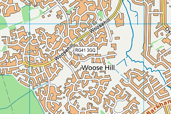 RG41 3GQ map - OS VectorMap District (Ordnance Survey) RG41 3GQ map - OS VectorMap District (Ordnance Survey)