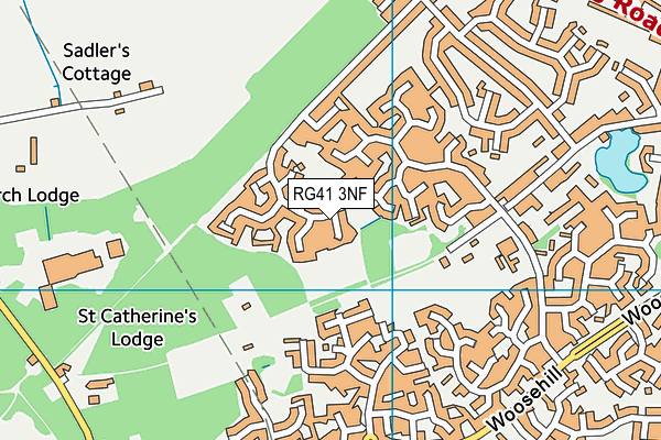 RG41 3NF map - OS VectorMap District (Ordnance Survey) RG41 3NF map - OS VectorMap District (Ordnance Survey)