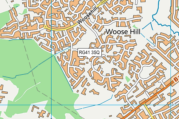 RG41 3SQ map - OS VectorMap District (Ordnance Survey) RG41 3SQ map - OS VectorMap District (Ordnance Survey)