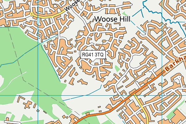 RG41 3TQ map - OS VectorMap District (Ordnance Survey) RG41 3TQ map - OS VectorMap District (Ordnance Survey)