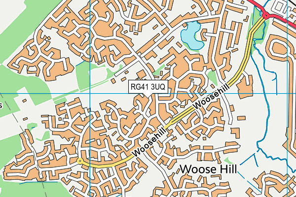 RG41 3UQ map - OS VectorMap District (Ordnance Survey) RG41 3UQ map - OS VectorMap District (Ordnance Survey)