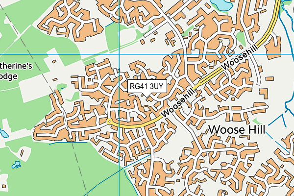 RG41 3UY map - OS VectorMap District (Ordnance Survey) RG41 3UY map - OS VectorMap District (Ordnance Survey)
