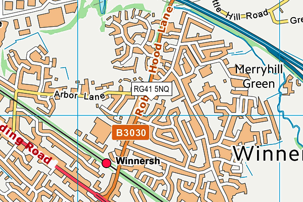 RG41 5NQ map - OS VectorMap District (Ordnance Survey) RG41 5NQ map - OS VectorMap District (Ordnance Survey)