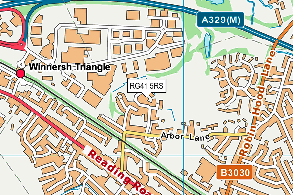RG41 5RS map - OS VectorMap District (Ordnance Survey) RG41 5RS map - OS VectorMap District (Ordnance Survey)