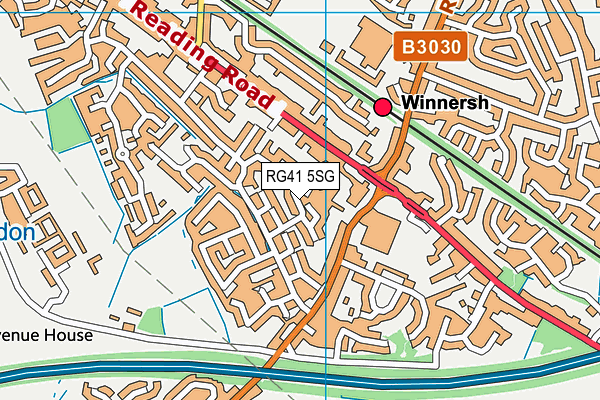 RG41 5SG map - OS VectorMap District (Ordnance Survey) RG41 5SG map - OS VectorMap District (Ordnance Survey)