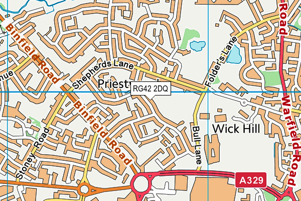 RG42 2DQ map - OS VectorMap District (Ordnance Survey) RG42 2DQ map - OS VectorMap District (Ordnance Survey)