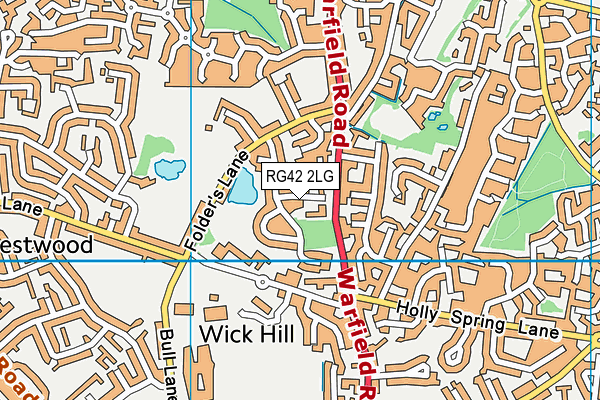 RG42 2LG map - OS VectorMap District (Ordnance Survey)