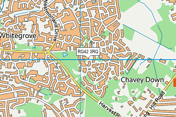 RG42 3RQ map - OS VectorMap District (Ordnance Survey) RG42 3RQ map - OS VectorMap District (Ordnance Survey)