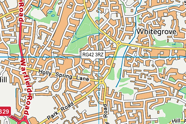 RG42 3RZ map - OS VectorMap District (Ordnance Survey) RG42 3RZ map - OS VectorMap District (Ordnance Survey)
