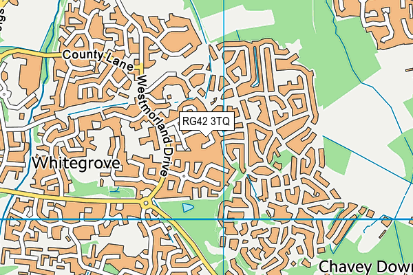 RG42 3TQ map - OS VectorMap District (Ordnance Survey) RG42 3TQ map - OS VectorMap District (Ordnance Survey)