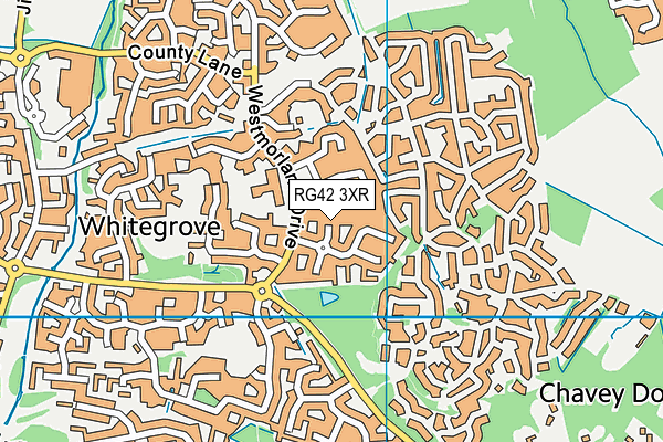 RG42 3XR map - OS VectorMap District (Ordnance Survey) RG42 3XR map - OS VectorMap District (Ordnance Survey)