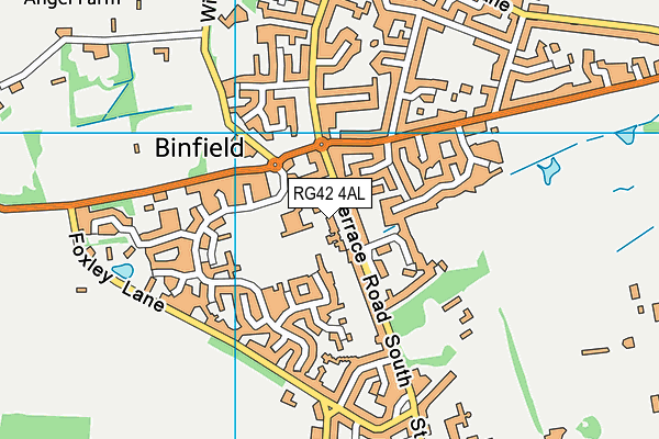 RG42 4AL map - OS VectorMap District (Ordnance Survey) RG42 4AL map - OS VectorMap District (Ordnance Survey)