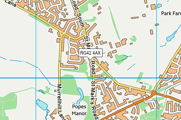 RG42 4AX map - OS VectorMap District (Ordnance Survey) RG42 4AX map - OS VectorMap District (Ordnance Survey)