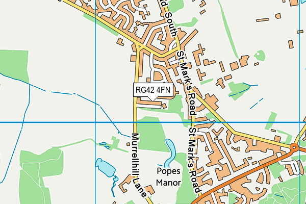 RG42 4FN map - OS VectorMap District (Ordnance Survey) RG42 4FN map - OS VectorMap District (Ordnance Survey)