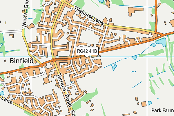 RG42 4HB map - OS VectorMap District (Ordnance Survey) RG42 4HB map - OS VectorMap District (Ordnance Survey)