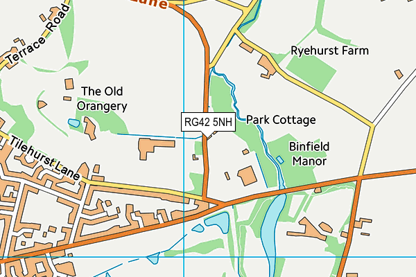 RG42 5NH map - OS VectorMap District (Ordnance Survey) RG42 5NH map - OS VectorMap District (Ordnance Survey)