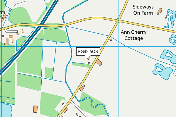 RG42 5QR map - OS VectorMap District (Ordnance Survey) RG42 5QR map - OS VectorMap District (Ordnance Survey)