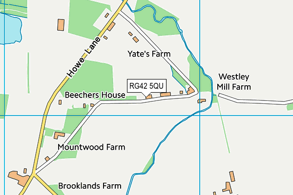 RG42 5QU map - OS VectorMap District (Ordnance Survey) RG42 5QU map - OS VectorMap District (Ordnance Survey)