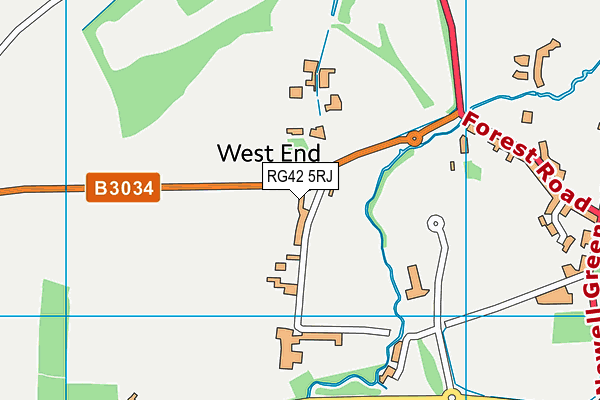 RG42 5RJ map - OS VectorMap District (Ordnance Survey) RG42 5RJ map - OS VectorMap District (Ordnance Survey)