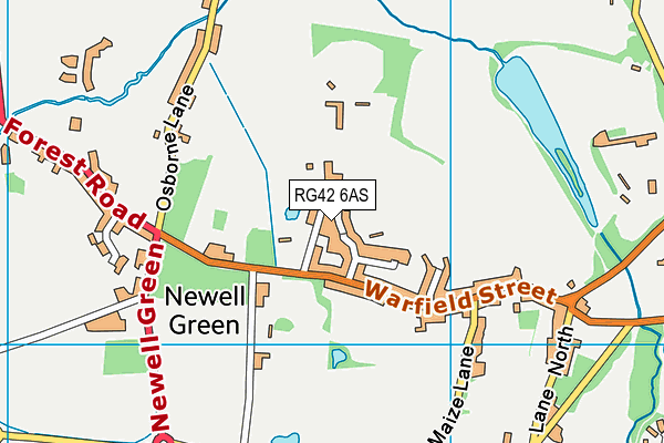 RG42 6AS map - OS VectorMap District (Ordnance Survey) RG42 6AS map - OS VectorMap District (Ordnance Survey)