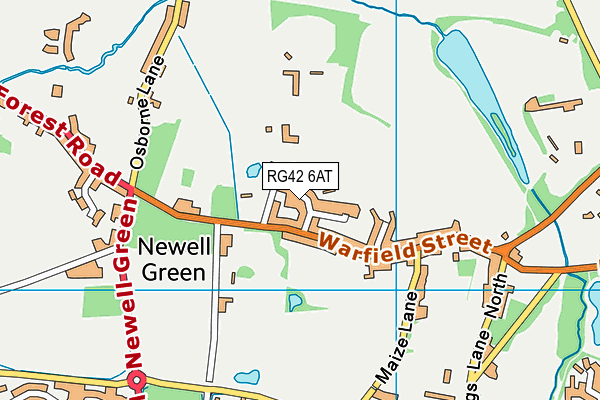 RG42 6AT map - OS VectorMap District (Ordnance Survey) RG42 6AT map - OS VectorMap District (Ordnance Survey)