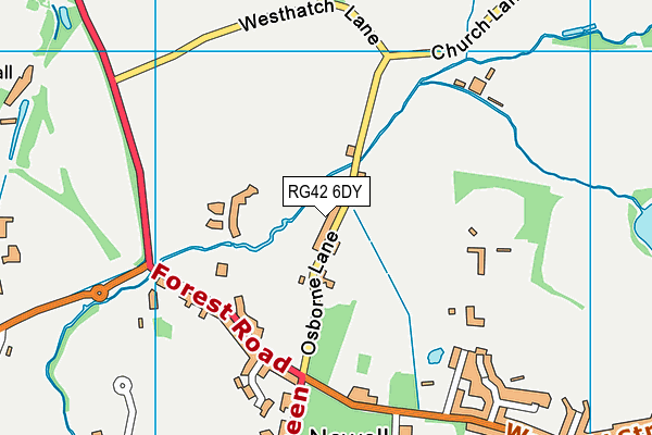 RG42 6DY map - OS VectorMap District (Ordnance Survey) RG42 6DY map - OS VectorMap District (Ordnance Survey)