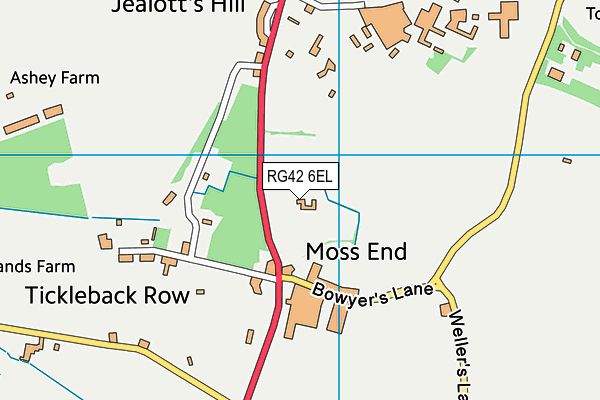 RG42 6EL map - OS VectorMap District (Ordnance Survey) RG42 6EL map - OS VectorMap District (Ordnance Survey)