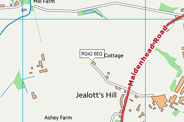 RG42 6EQ map - OS VectorMap District (Ordnance Survey) RG42 6EQ map - OS VectorMap District (Ordnance Survey)