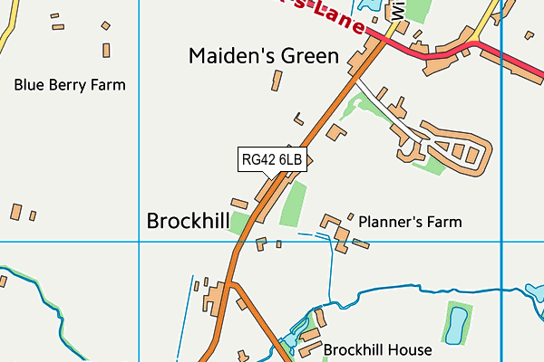 RG42 6LB map - OS VectorMap District (Ordnance Survey) RG42 6LB map - OS VectorMap District (Ordnance Survey)