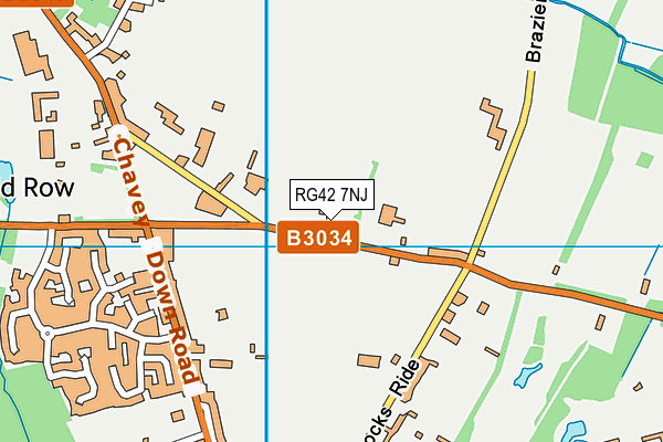 RG42 7NJ map - OS VectorMap District (Ordnance Survey) RG42 7NJ map - OS VectorMap District (Ordnance Survey)