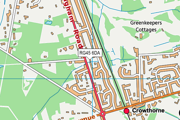 RG45 6DA map - OS VectorMap District (Ordnance Survey) RG45 6DA map - OS VectorMap District (Ordnance Survey)